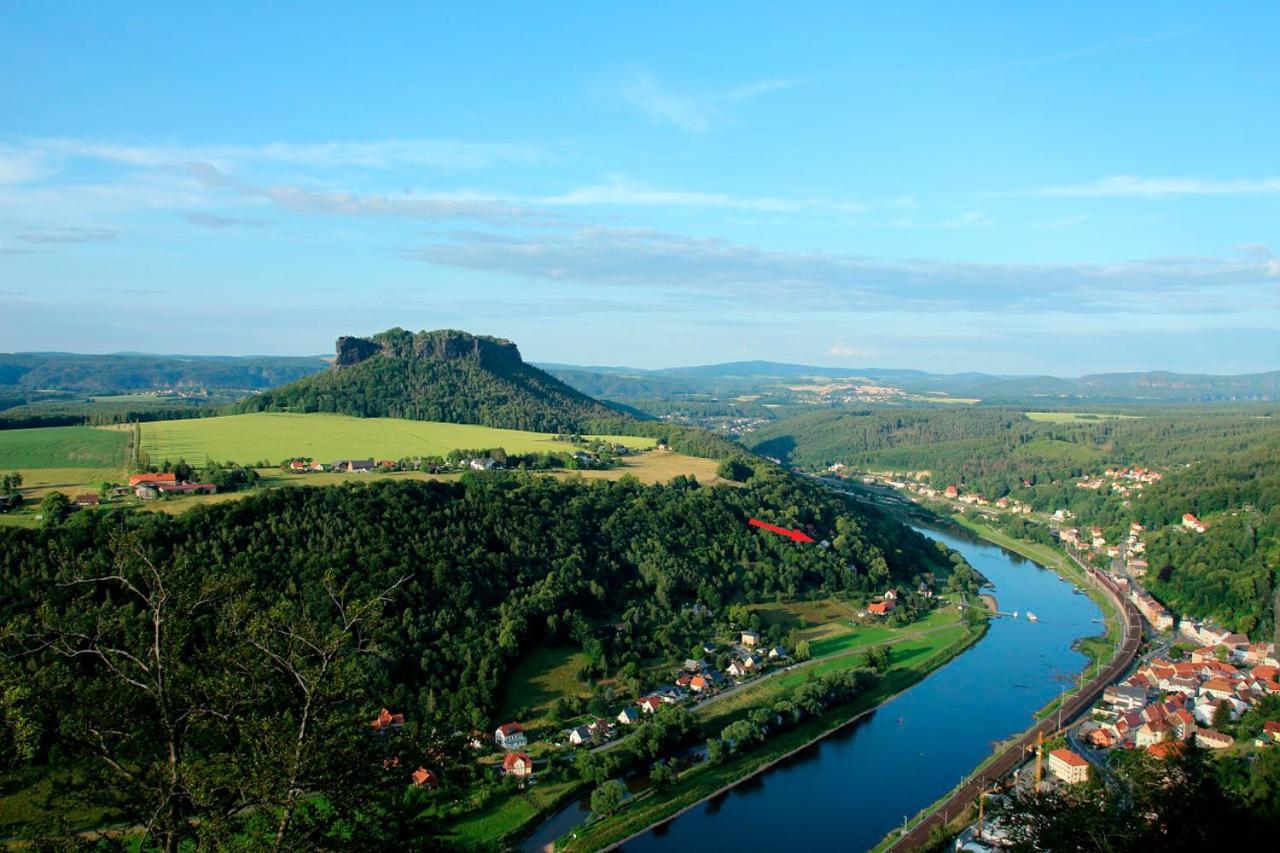 Luxusboofe - Ferienhaus Am Lilienstein Königstein an der Elbe Exterior foto